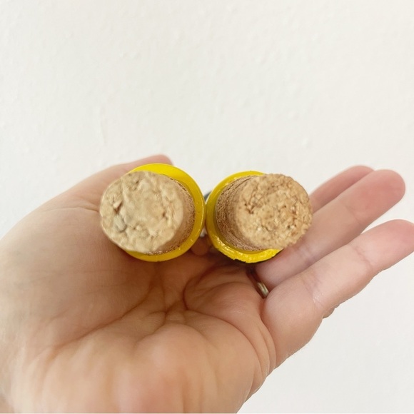 Vintage Wine Stoppers Set 2 Hand Painted Wood Man Woman Budapest Folk Art - Picture 3 of 7